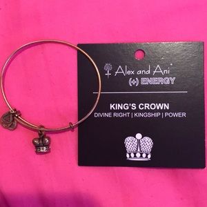 Alex and ani King’s crown Russian gold bracelet